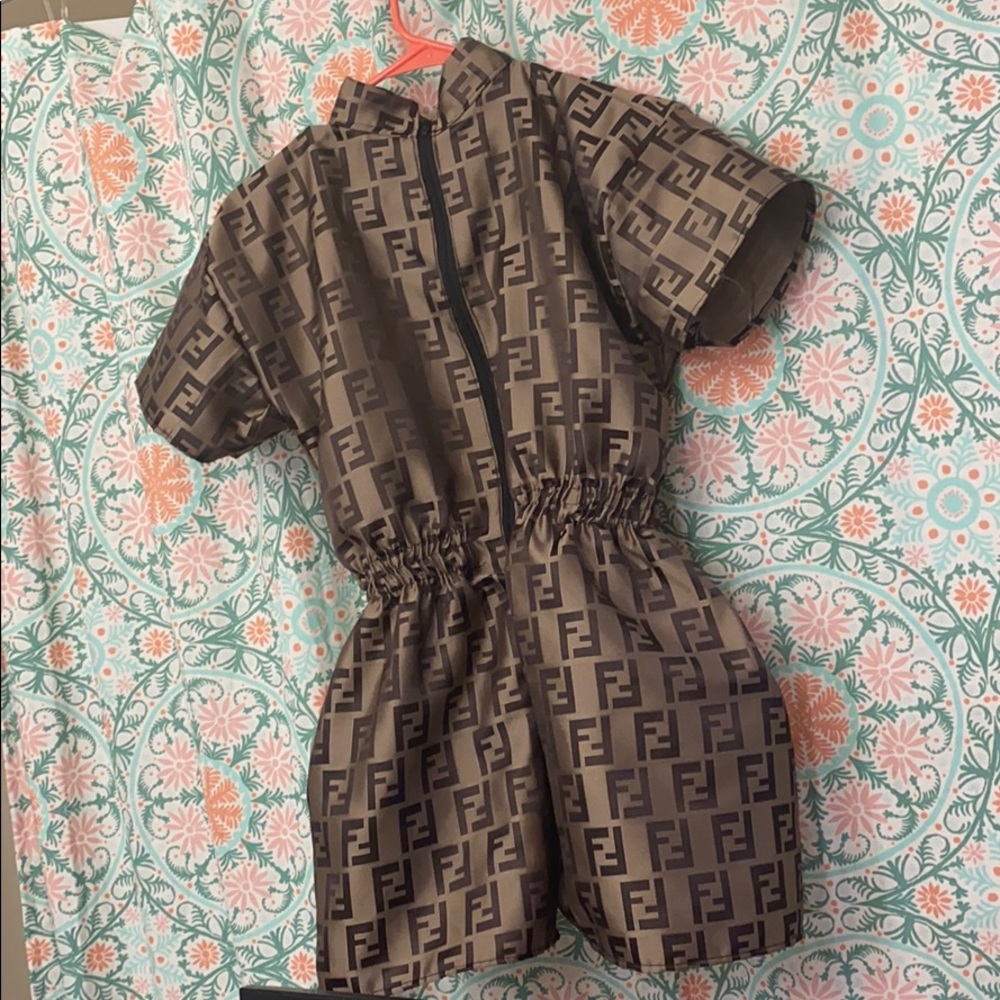 Fendi romper zip up
